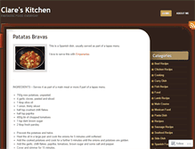 Tablet Screenshot of cookingwithclare.wordpress.com