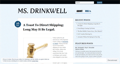 Desktop Screenshot of msdrinkwell.wordpress.com