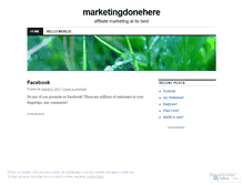 Tablet Screenshot of marketingdonehere.wordpress.com