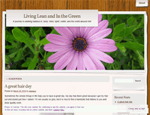 Tablet Screenshot of livingleanandinthegreen.wordpress.com