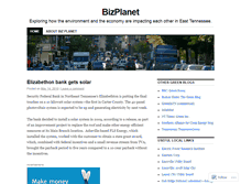 Tablet Screenshot of bizplanet.wordpress.com