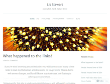 Tablet Screenshot of lisstewart.wordpress.com