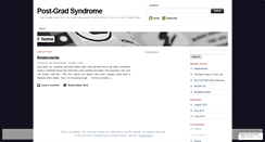 Desktop Screenshot of postgradsyndrome.wordpress.com