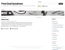 Tablet Screenshot of postgradsyndrome.wordpress.com