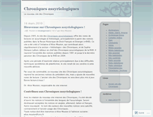 Tablet Screenshot of chroniquesassyriologiques.wordpress.com