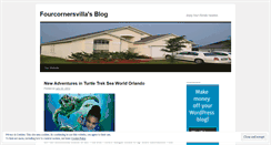 Desktop Screenshot of fourcornersvilla.wordpress.com