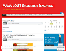 Tablet Screenshot of mamalousonline.wordpress.com