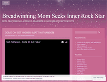 Tablet Screenshot of breadwinningmom.wordpress.com