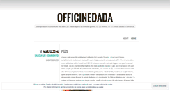 Desktop Screenshot of officinedada.wordpress.com