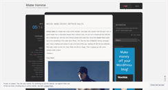 Desktop Screenshot of misterhomme.wordpress.com
