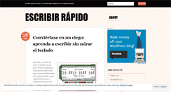 Desktop Screenshot of escribirrapido.wordpress.com
