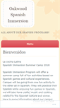 Mobile Screenshot of oakwoodspanish.wordpress.com