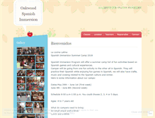 Tablet Screenshot of oakwoodspanish.wordpress.com