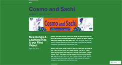 Desktop Screenshot of cosmoandsachi.wordpress.com