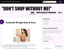 Tablet Screenshot of dontshopwithoutme.wordpress.com