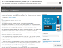 Tablet Screenshot of nuvowatersoftener4u.wordpress.com
