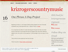 Tablet Screenshot of krizrogerscountrymusic.wordpress.com