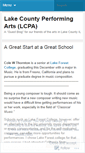Mobile Screenshot of lakecountyperformingarts.wordpress.com