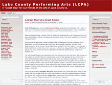 Tablet Screenshot of lakecountyperformingarts.wordpress.com