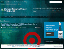 Tablet Screenshot of meyersresearch.wordpress.com