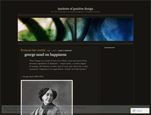 Tablet Screenshot of instituteofpositivedesign.wordpress.com