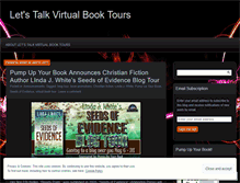Tablet Screenshot of letstalkvirtualbooktours.wordpress.com