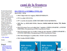 Tablet Screenshot of camidelafrontera.wordpress.com