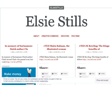 Tablet Screenshot of elsiestills.wordpress.com