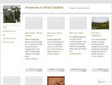 Tablet Screenshot of gradland.wordpress.com