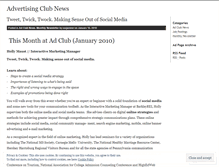 Tablet Screenshot of mohawkvalleyadvertisingclub.wordpress.com