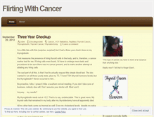 Tablet Screenshot of flirtingwithcancer.wordpress.com