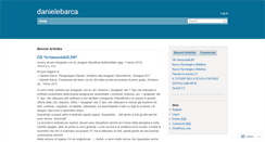 Desktop Screenshot of danielebarca.wordpress.com