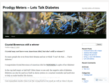 Tablet Screenshot of letstalkdiabetes.wordpress.com