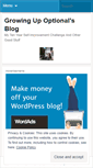Mobile Screenshot of growingupoptional.wordpress.com