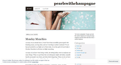 Desktop Screenshot of pearlswithchampagne.wordpress.com