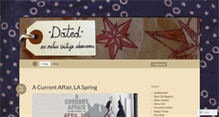 Desktop Screenshot of datedvintagestyle.wordpress.com