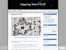 Tablet Screenshot of mappingweirdstuff.wordpress.com