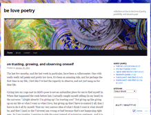 Tablet Screenshot of belovepoetry.wordpress.com