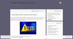 Desktop Screenshot of internetsecuritytips.wordpress.com