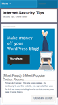 Mobile Screenshot of internetsecuritytips.wordpress.com