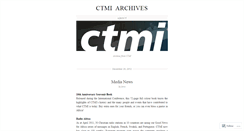 Desktop Screenshot of ctminews.wordpress.com