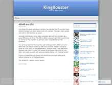 Tablet Screenshot of kingrooster.wordpress.com