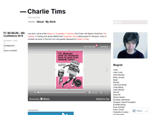 Tablet Screenshot of charlietims.wordpress.com