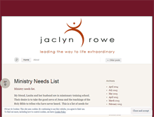 Tablet Screenshot of jaclynroweblog.wordpress.com