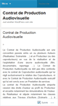 Mobile Screenshot of contratproductionaudiovisuelle.wordpress.com