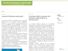 Tablet Screenshot of contratproductionaudiovisuelle.wordpress.com