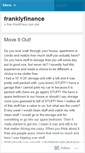 Mobile Screenshot of franklyfinance.wordpress.com