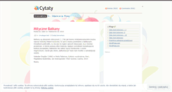 Desktop Screenshot of pakcytaty.wordpress.com