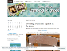 Tablet Screenshot of learningingrace.wordpress.com