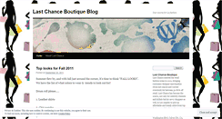 Desktop Screenshot of lastchanceboutique.wordpress.com